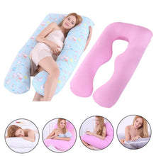 Load image into Gallery viewer, Sleeping Support Pillow For Pregnant Women Body 100% Cotton Rabbit Print U Shape Maternity Pillows Pregnancy Side Sleepers
