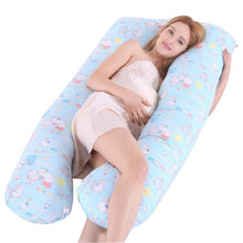 Load image into Gallery viewer, Sleeping Support Pillow For Pregnant Women Body 100% Cotton Rabbit Print U Shape Maternity Pillows Pregnancy Side Sleepers
