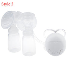 Load image into Gallery viewer, Bilateral Electric Breast Pumps With Milk Bottle USB Cable PP BPA free Powerful Intelligent Baby Breast Feeding Milk Suckers
