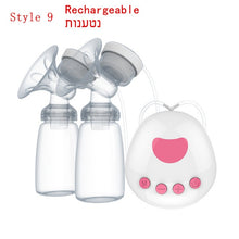 Load image into Gallery viewer, Bilateral Electric Breast Pumps With Milk Bottle USB Cable PP BPA free Powerful Intelligent Baby Breast Feeding Milk Suckers
