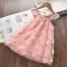 Load image into Gallery viewer, Bear Leader Girls Dresses New Children's Clothing Girls Sweet Flower Embroidery Bow Dress Summer Princess Dress Vestidos Costume

