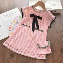 Load image into Gallery viewer, Bear Leader Girls Dresses New Children's Clothing Girls Sweet Flower Embroidery Bow Dress Summer Princess Dress Vestidos Costume
