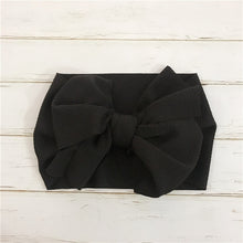 Load image into Gallery viewer, Baby Accessories Infant Baby Girl Cute Soft Bow Headband Newborn Solid Headwear Headdress Nylon Elastic Hair Band Gifts Props
