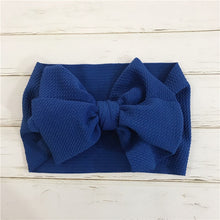Load image into Gallery viewer, Baby Accessories Infant Baby Girl Cute Soft Bow Headband Newborn Solid Headwear Headdress Nylon Elastic Hair Band Gifts Props

